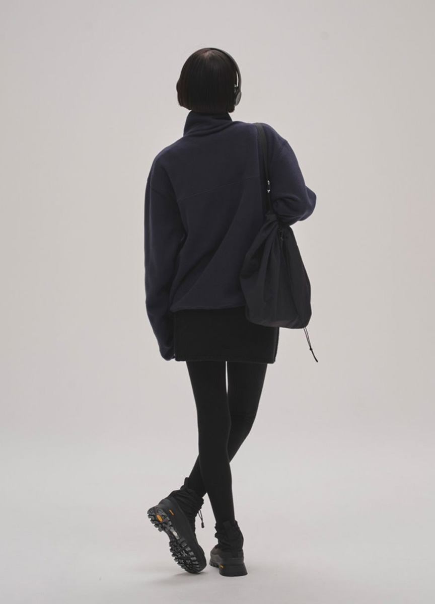 素材拼接機能短靴